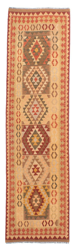 Tapis de couloir Tapis Kelim - Splash - 314 x 86 cm - multicolore