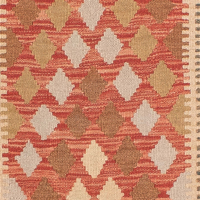 Kelim Teppich - Splash 300 x 82 cm - hellrot