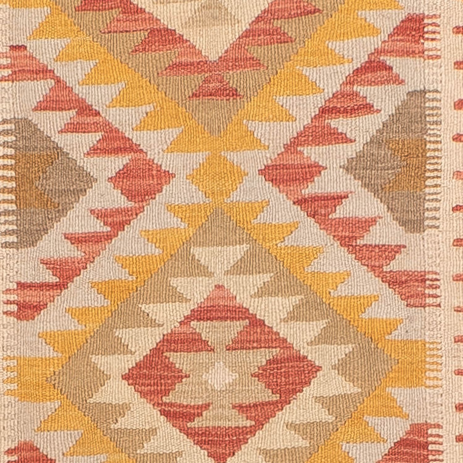 Tapis de couloir Tapis Kelim - Splash - 298 x 80 cm - multicolore