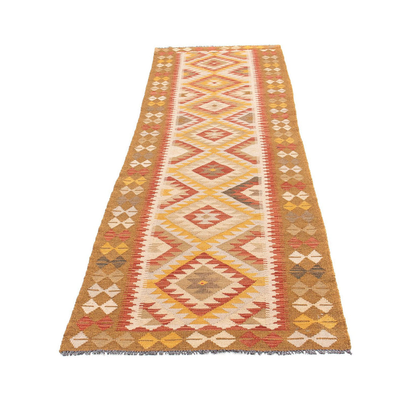 Tapis de couloir Tapis Kelim - Splash - 298 x 80 cm - multicolore