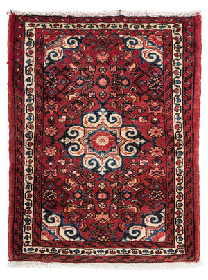 Tapis persan - Nomadic - 98 x 73 cm - rouge foncé