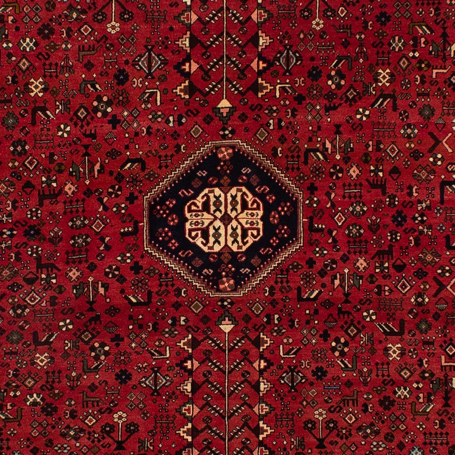 Tapis persan - Nomadic - 300 x 200 cm - rouge foncé