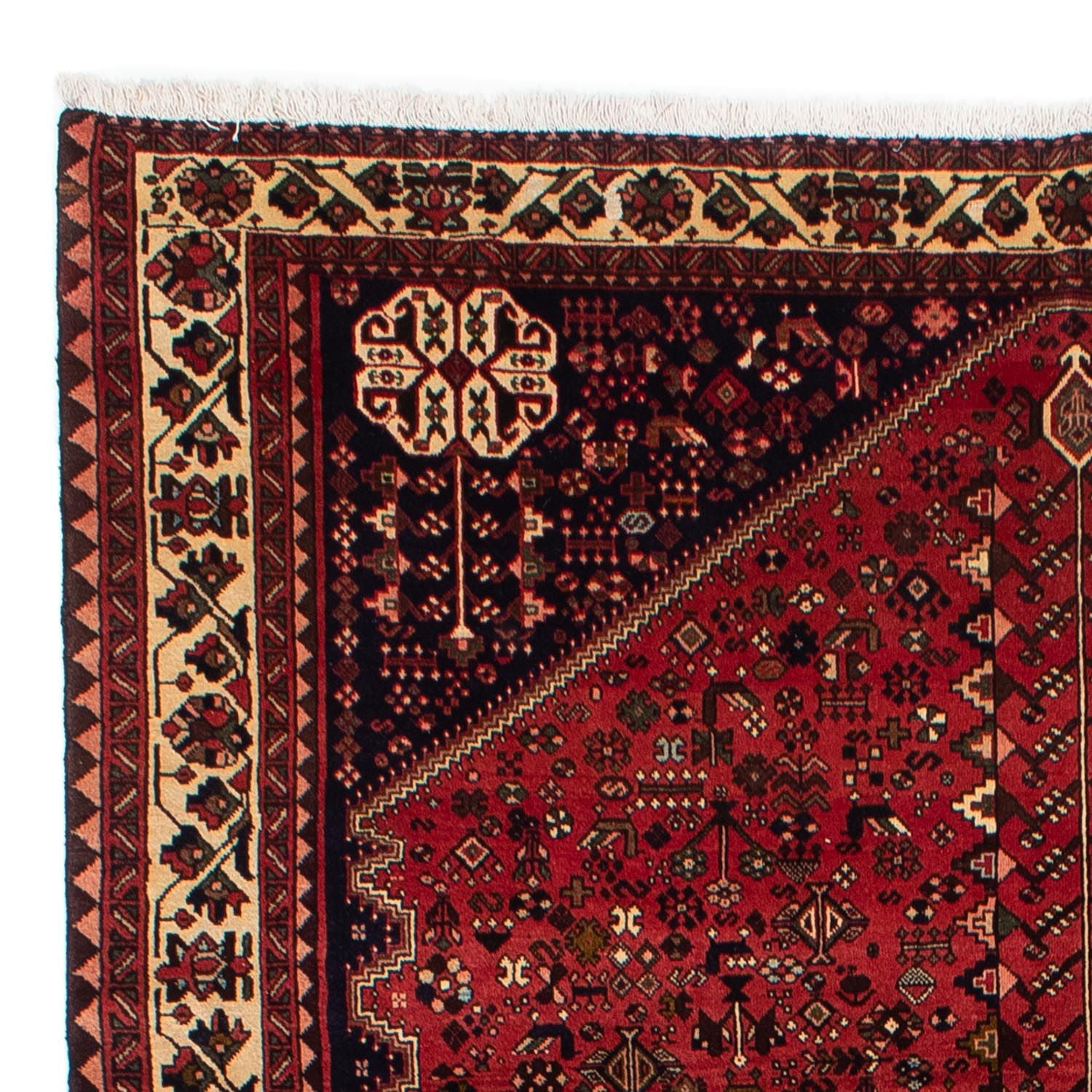 Tapis persan - Nomadic - 300 x 200 cm - rouge foncé
