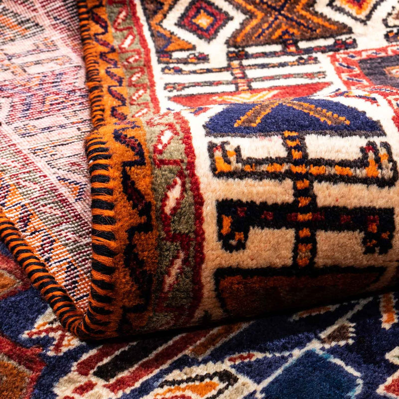 Tapis persan - Nomadic - 257 x 160 cm - rouge foncé
