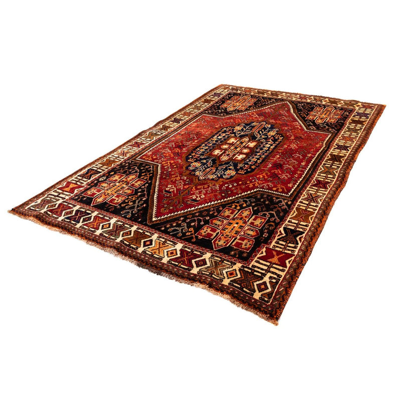 Tapis persan - Nomadic - 257 x 160 cm - rouge foncé