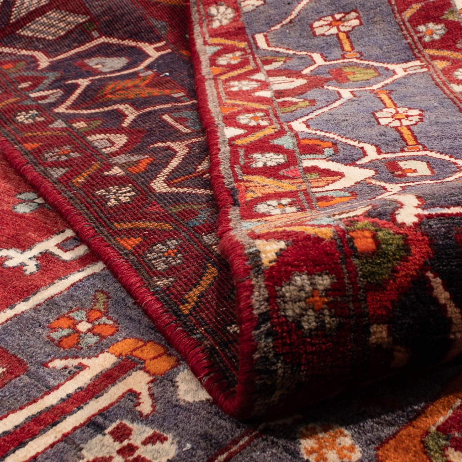 Tapis persan - Nomadic - 338 x 220 cm - rouge foncé