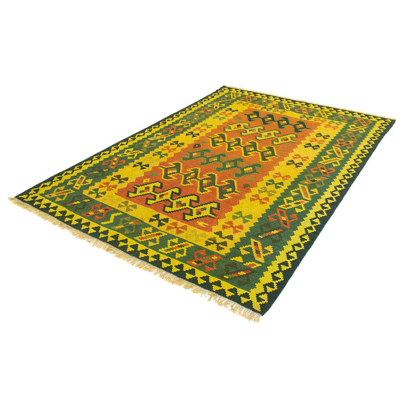 Tapis Kelim - Oriental - 208 x 150 cm - vert foncé