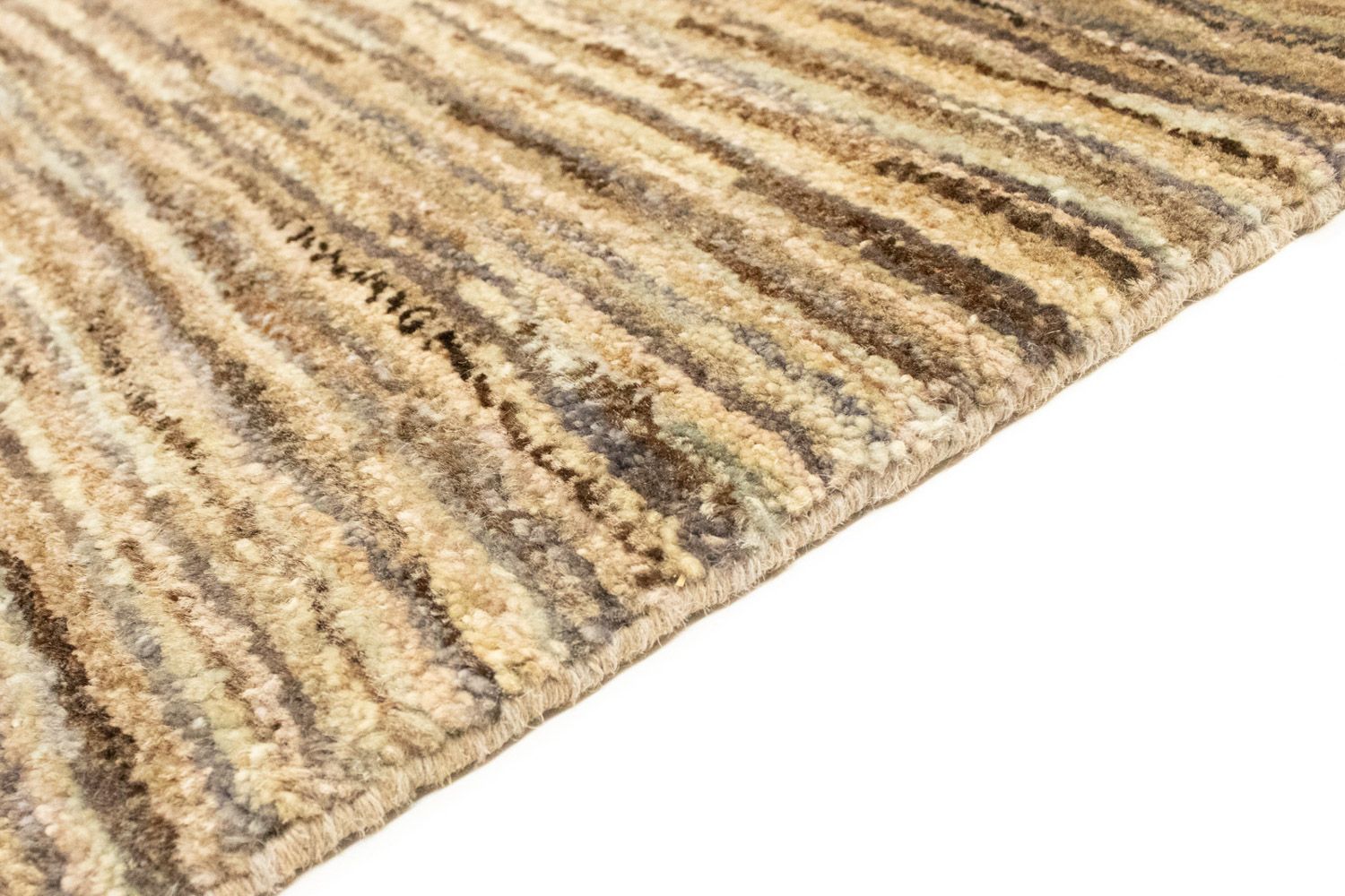 Tapis Gabbeh - Indus - 259 x 167 cm - gris