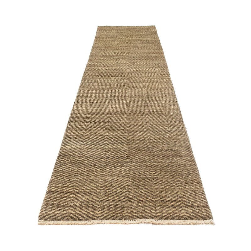 Tapis de couloir Tapis Gabbeh - Indus - 370 x 77 cm - beige