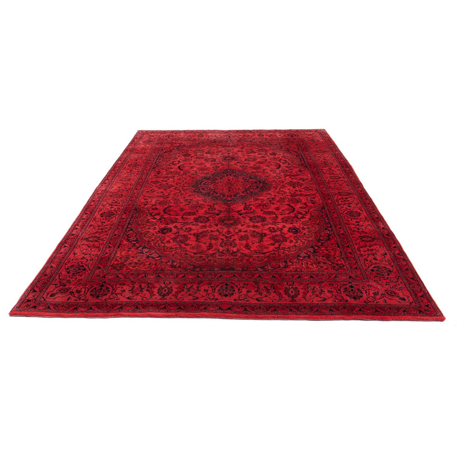 Tapis persan - Nain - 286 x 196 cm - rouge foncé