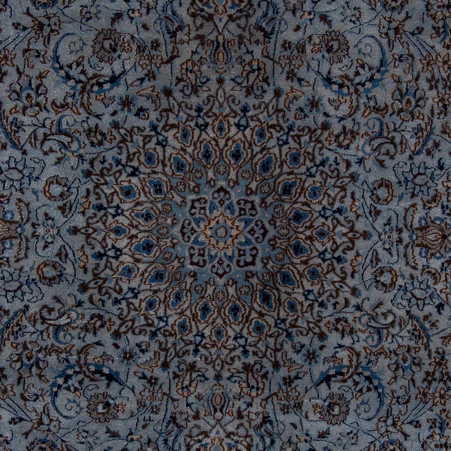 Tapis persan - Nain - 296 x 200 cm - bleu de mer