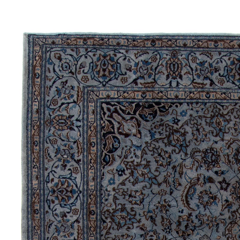 Tapis persan - Nain - 296 x 200 cm - bleu de mer