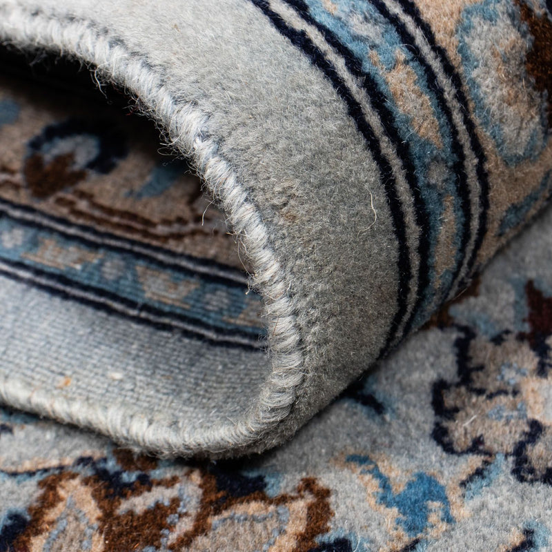 Tapis persan - Nain - 296 x 200 cm - bleu de mer