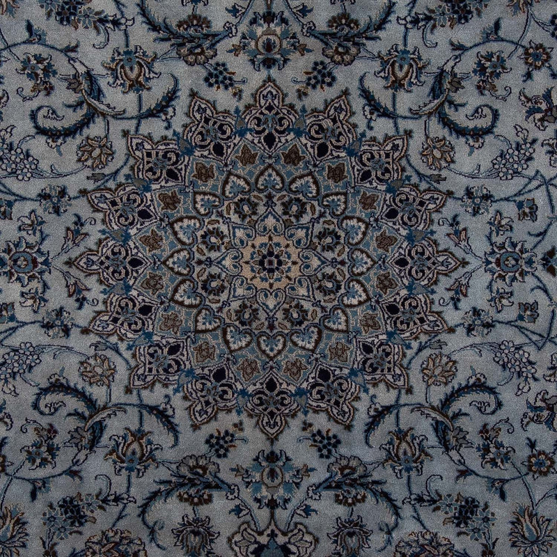 Tapis persan - Nain - 294 x 198 cm - bleu de mer