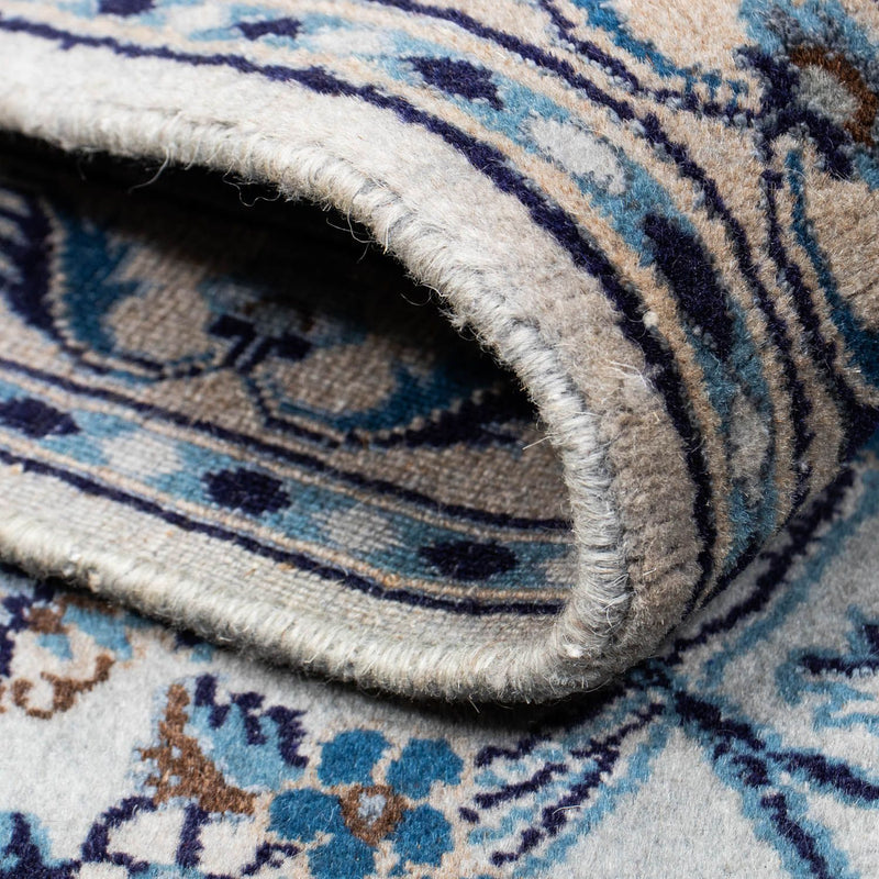 Tapis persan - Nain - 294 x 198 cm - bleu de mer