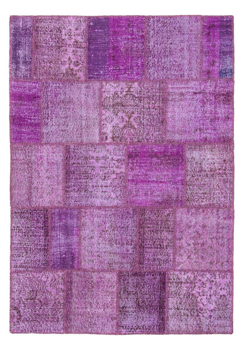 Tapis patchwork - 240 x 170 cm - violet