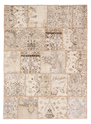 Tapis patchwork - 240 x 170 cm - marron clair