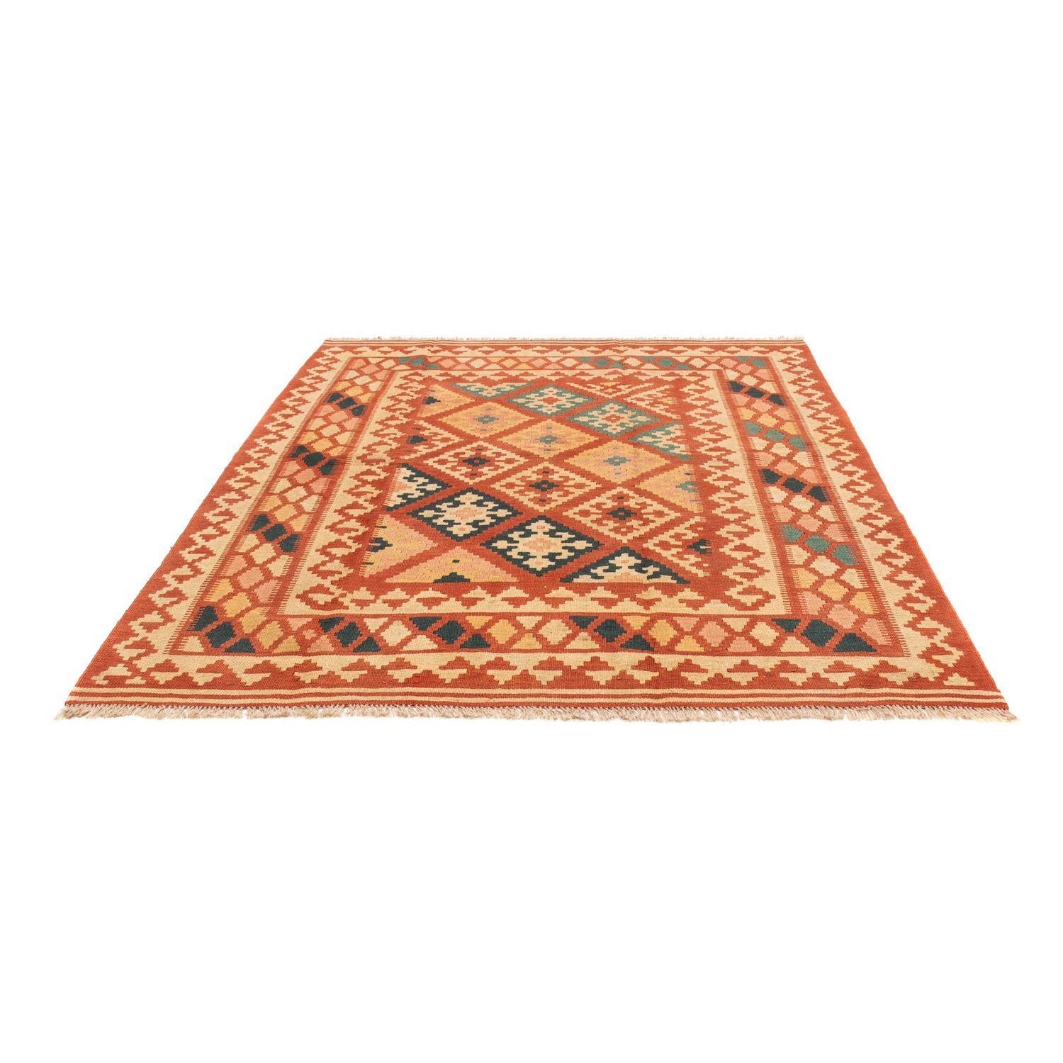 Kelim Teppich - Oriental 213 x 193 cm - mehrfarbig