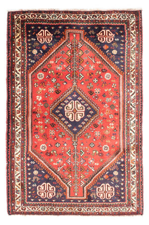 Tapis persan - Nomadic - 185 x 123 cm - rouge foncé
