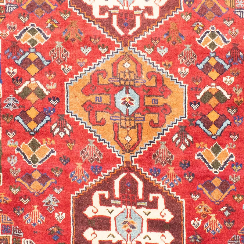 Tapis persan - Nomadic - 150 x 120 cm - rouge foncé