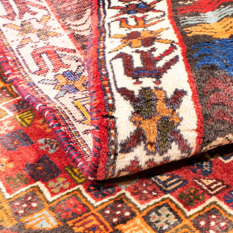 Tapis persan - Nomadic - 150 x 120 cm - rouge foncé