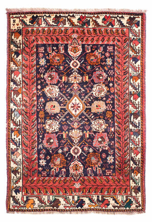 Tapis persan - Nomadic - 165 x 115 cm - bleu foncé