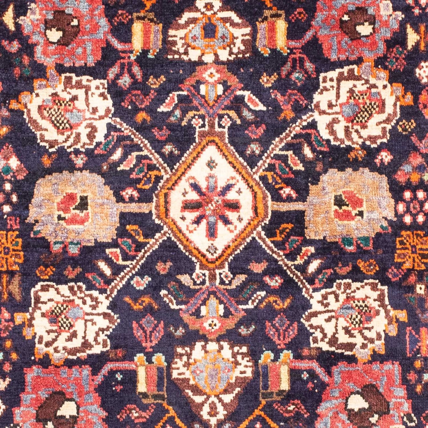 Tapis persan - Nomadic - 165 x 115 cm - bleu foncé