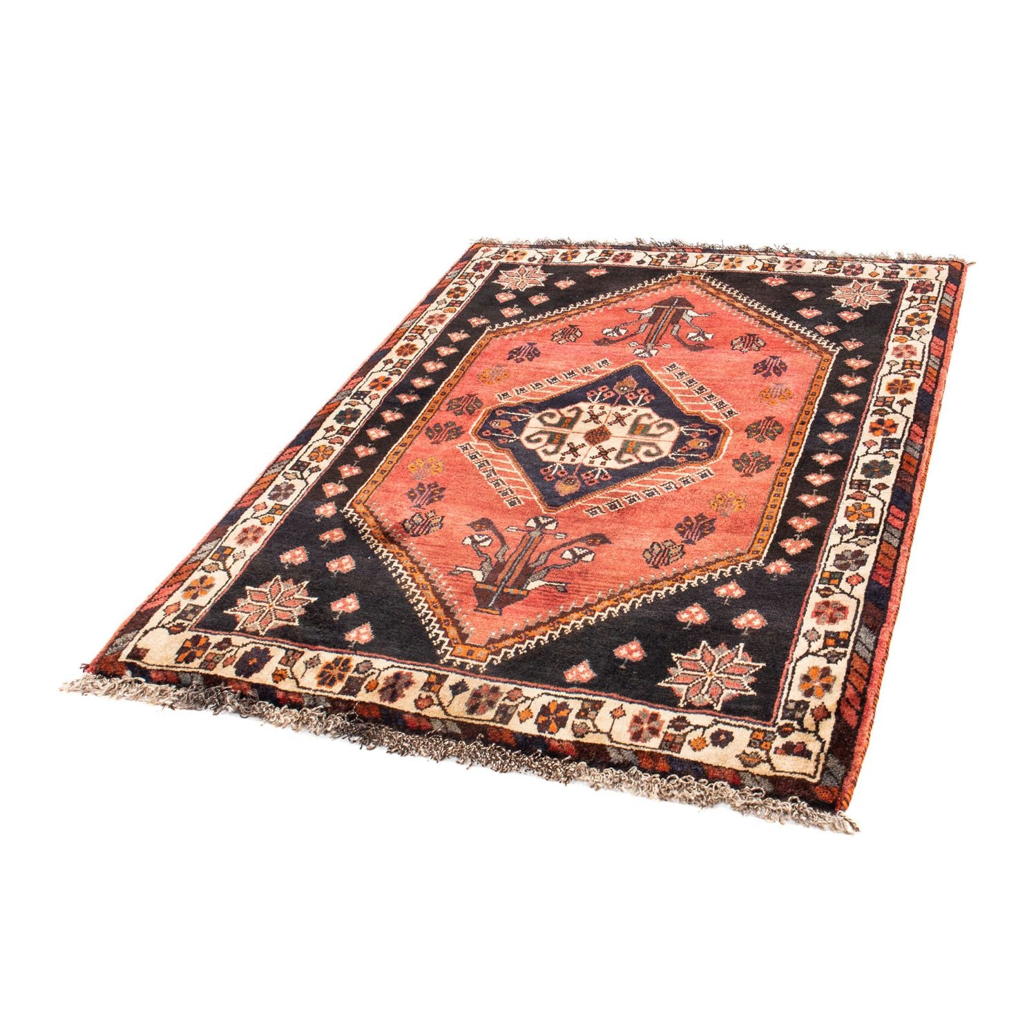 Tapis persan - Nomadic - 147 x 110 cm - bleu foncé