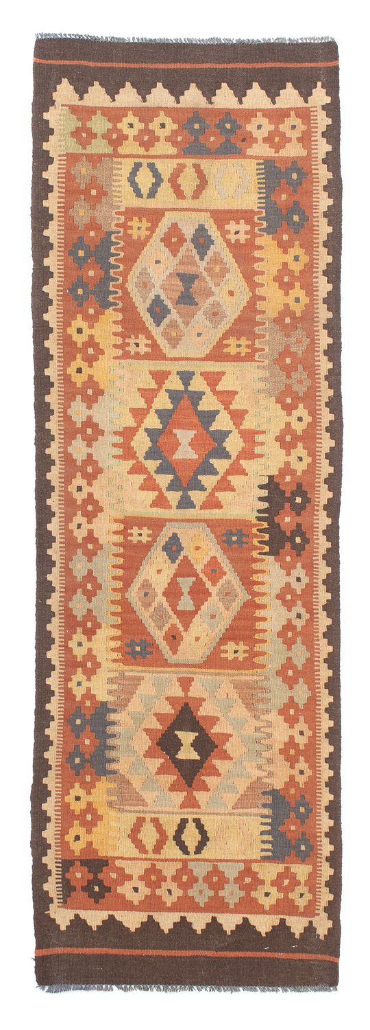 Tapis de couloir Tapis Kelim - Splash - 200 x 62 cm - multicolore