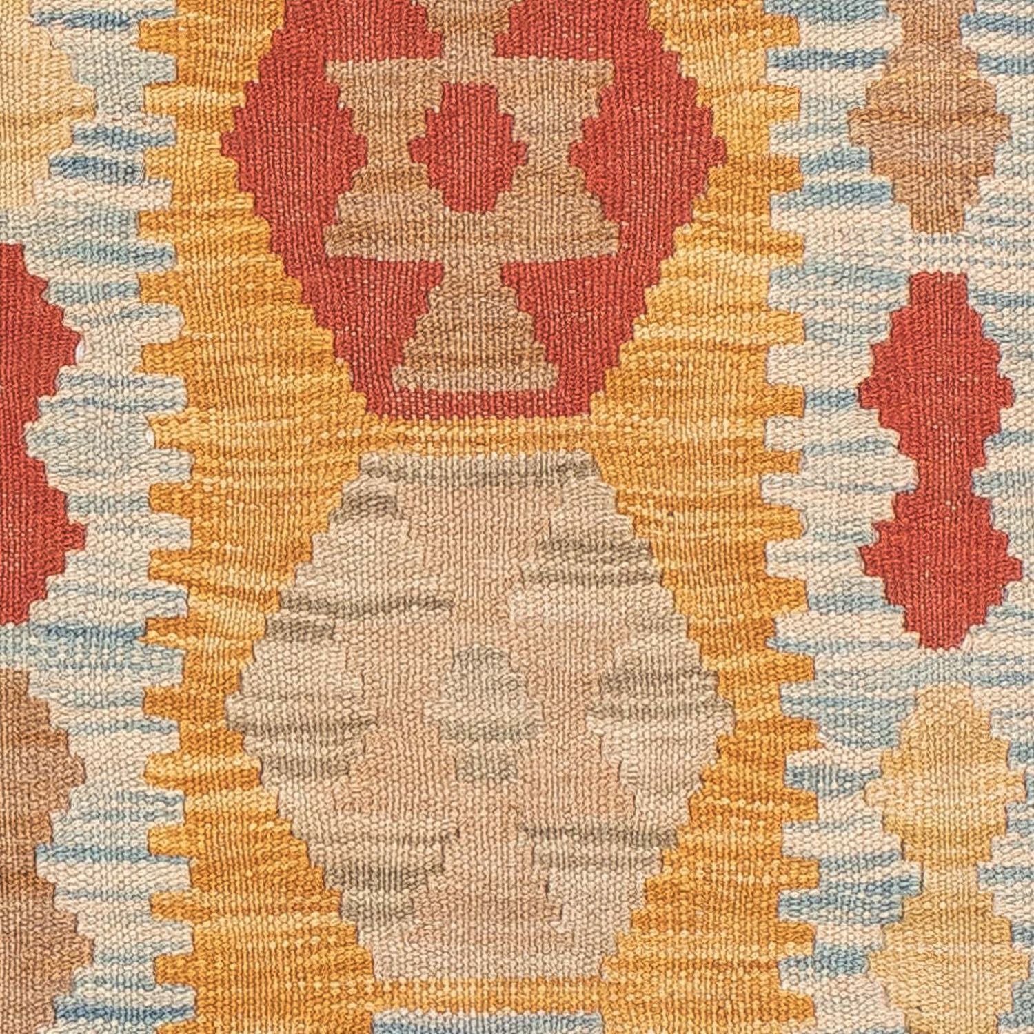 Tapis de couloir Tapis Kelim - Splash - 212 x 65 cm - multicolore