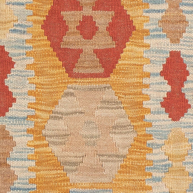 Tapis de couloir Tapis Kelim - Splash - 212 x 65 cm - multicolore