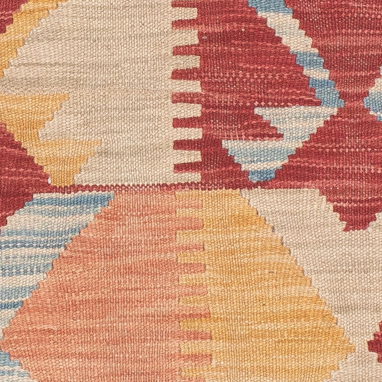 Tapis de couloir Tapis Kelim - Splash - 203 x 69 cm - multicolore