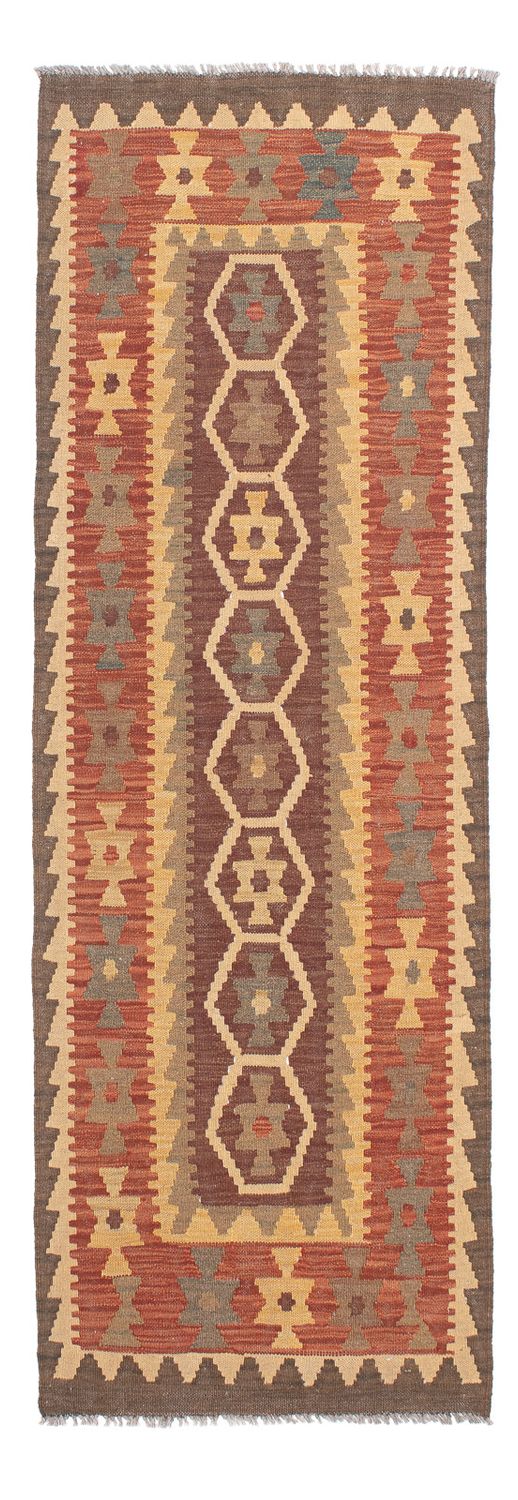 Tapis de couloir Tapis Kelim - Splash - 201 x 67 cm - multicolore