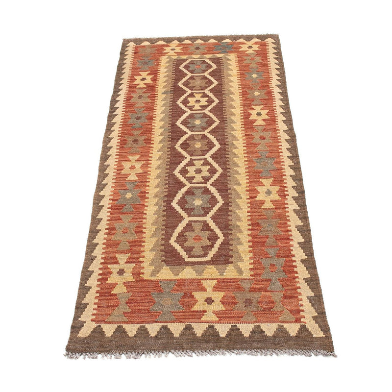 Tapis de couloir Tapis Kelim - Splash - 201 x 67 cm - multicolore