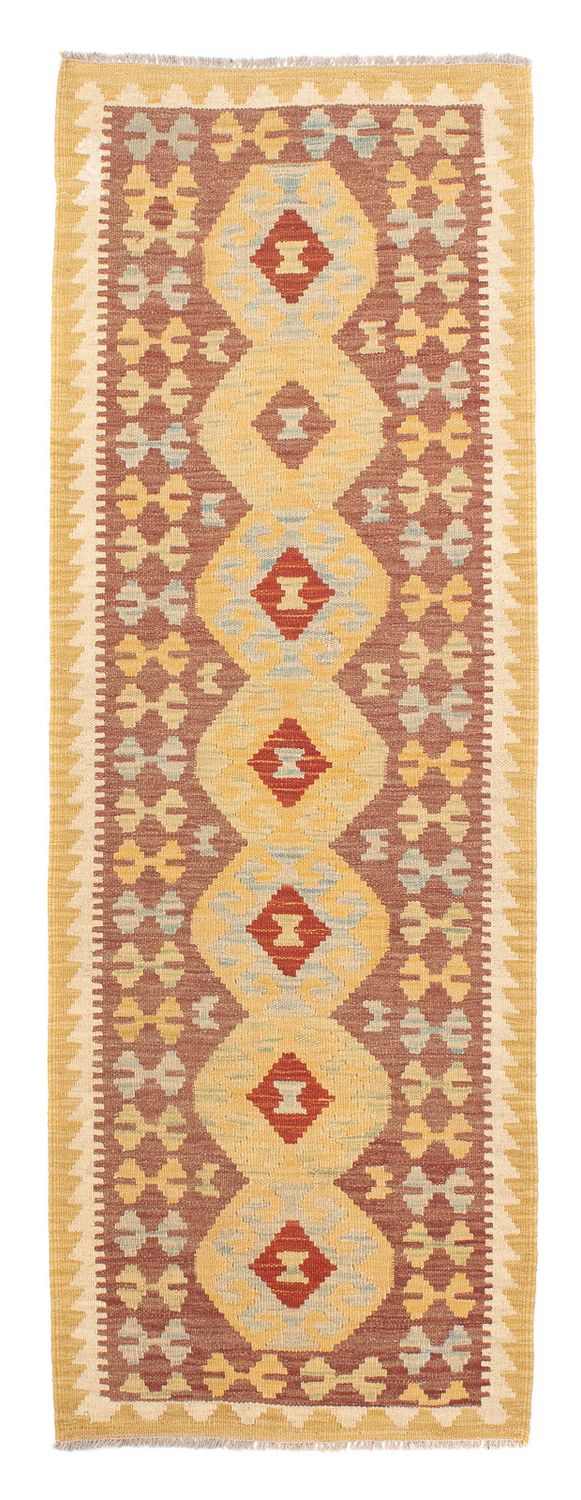 Tapis de couloir Tapis Kelim - Splash - 197 x 67 cm - multicolore