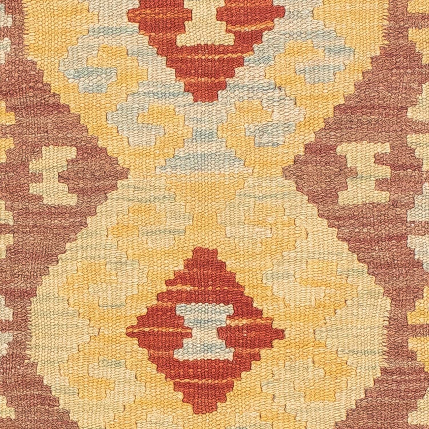Tapis de couloir Tapis Kelim - Splash - 197 x 67 cm - multicolore