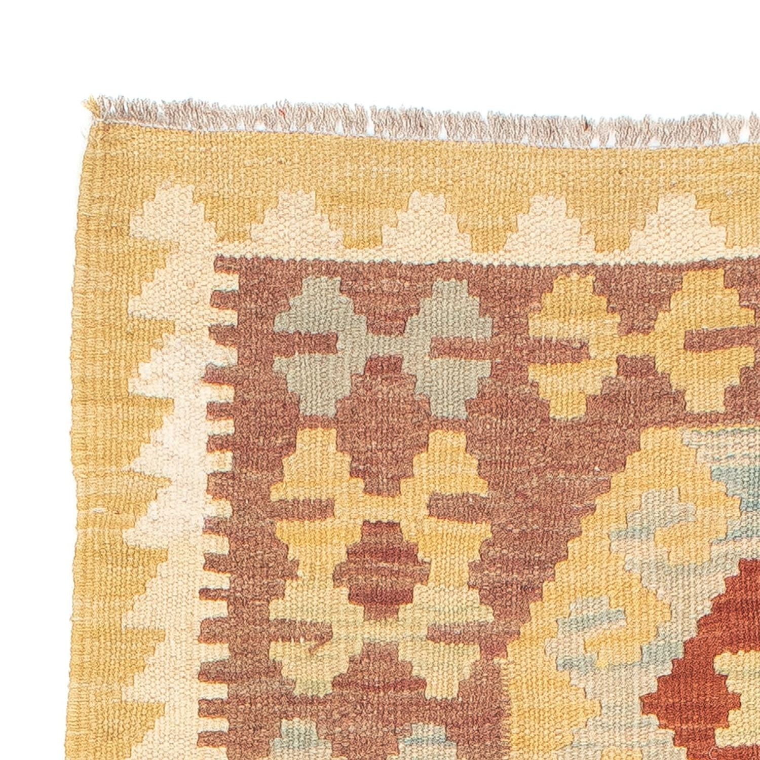 Tapis de couloir Tapis Kelim - Splash - 197 x 67 cm - multicolore