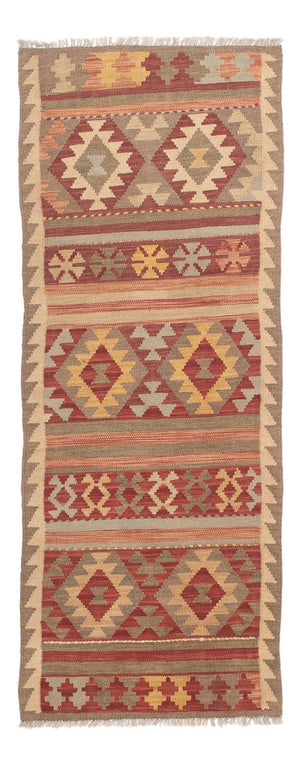 Tapis de couloir Tapis Kelim - Splash - 186 x 71 cm - multicolore