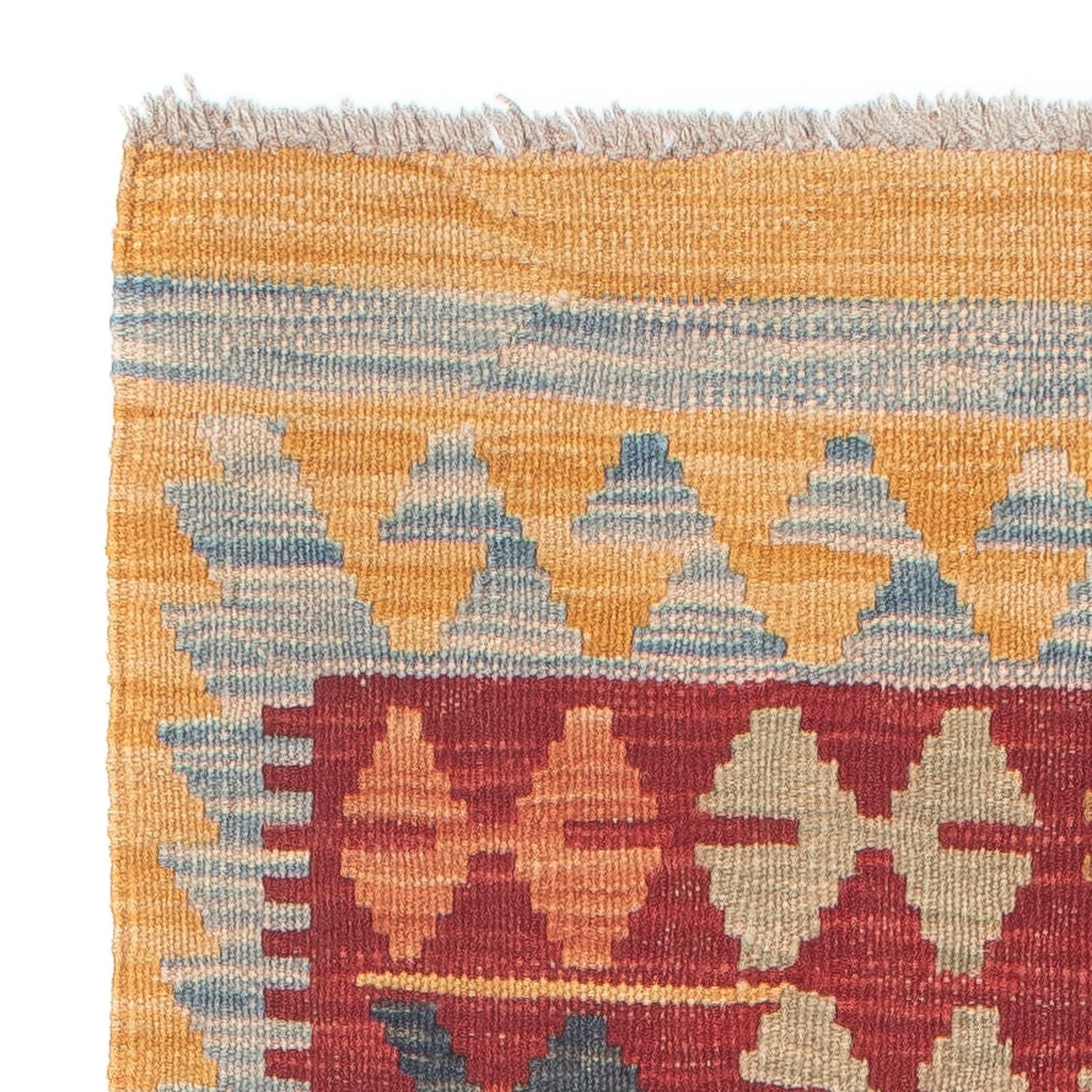 Tapis de couloir Tapis Kelim - Splash - 214 x 63 cm - multicolore