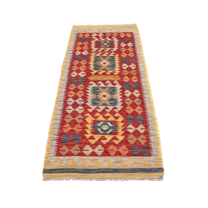 Tapis de couloir Tapis Kelim - Splash - 214 x 63 cm - multicolore