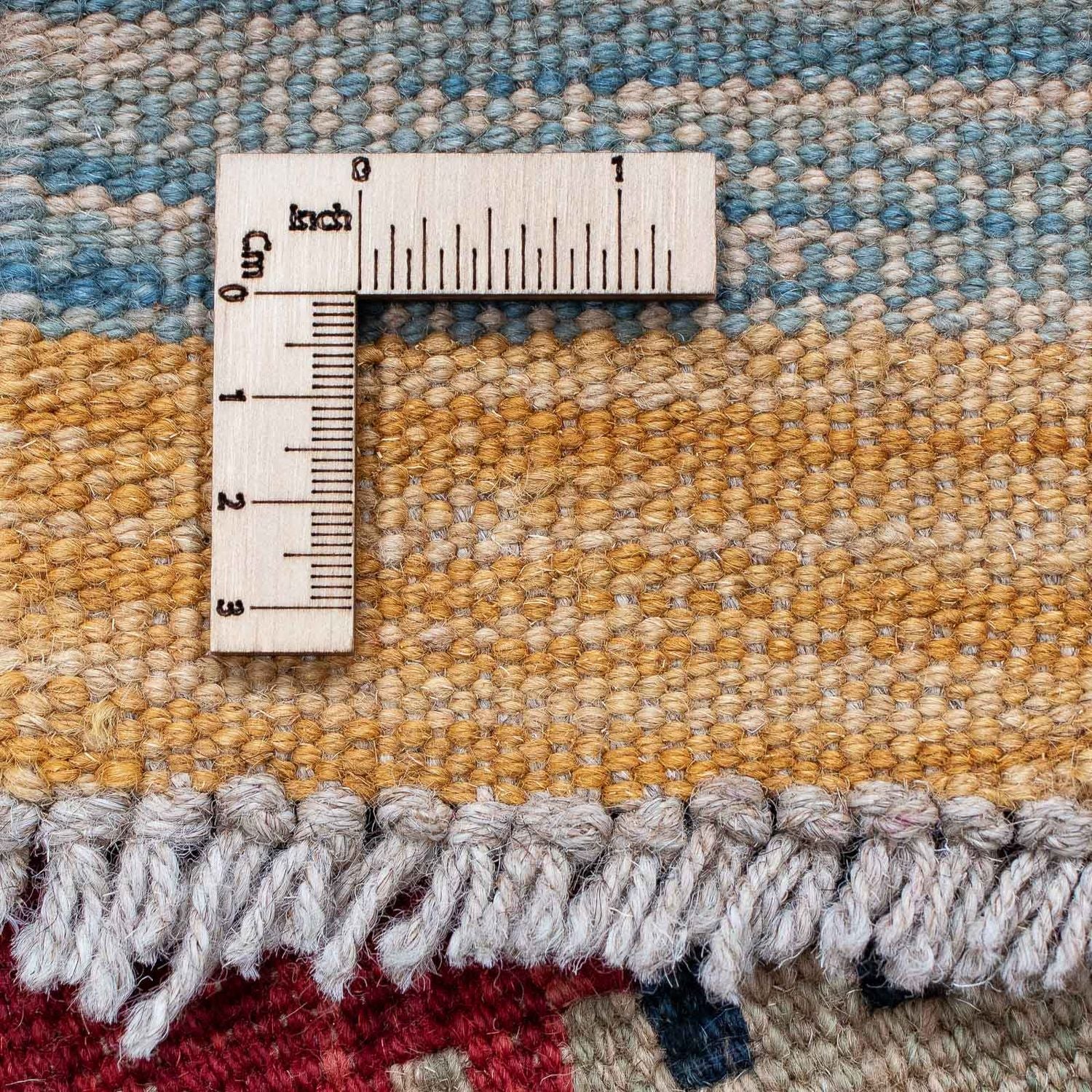 Tapis de couloir Tapis Kelim - Splash - 214 x 63 cm - multicolore