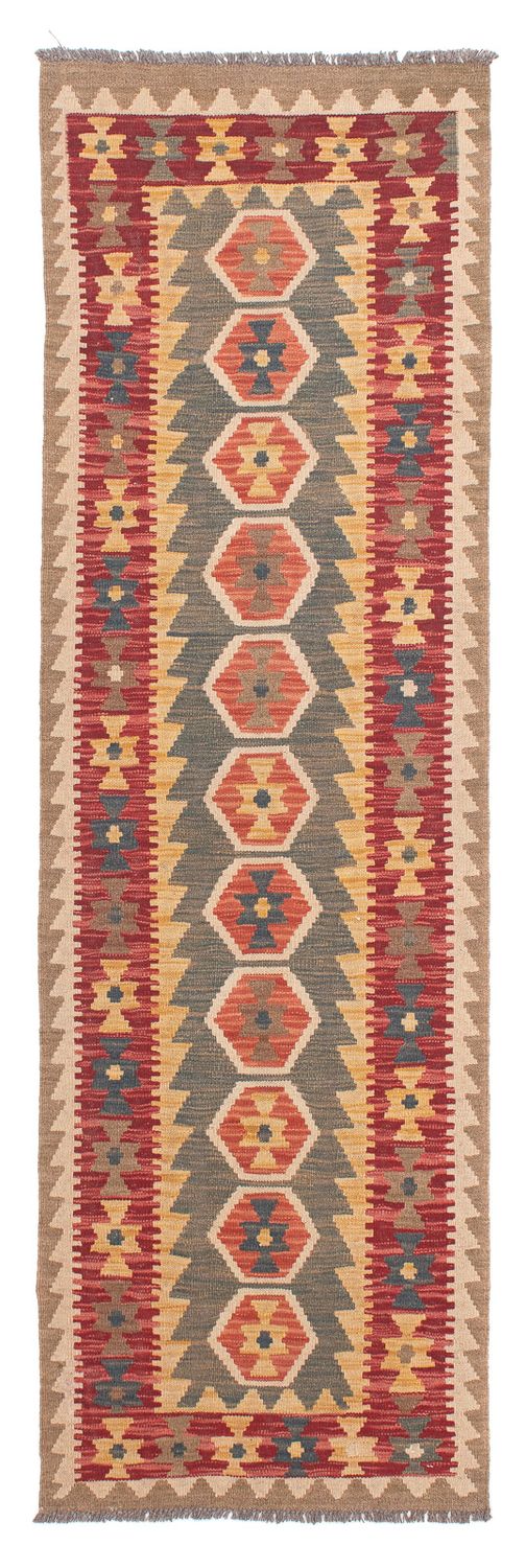 Tapis de couloir Tapis Kelim - Splash - 211 x 63 cm - multicolore