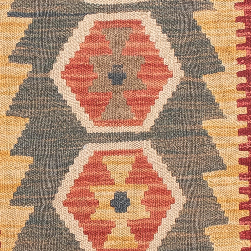 Tapis de couloir Tapis Kelim - Splash - 211 x 63 cm - multicolore