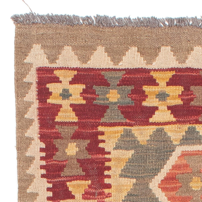 Tapis de couloir Tapis Kelim - Splash - 211 x 63 cm - multicolore