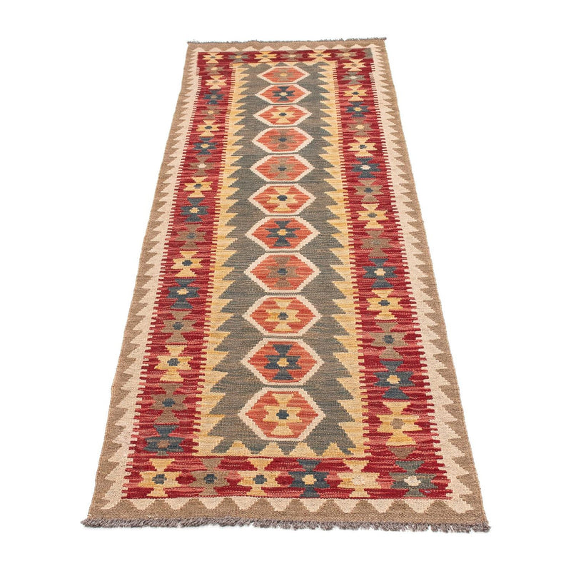 Tapis de couloir Tapis Kelim - Splash - 211 x 63 cm - multicolore