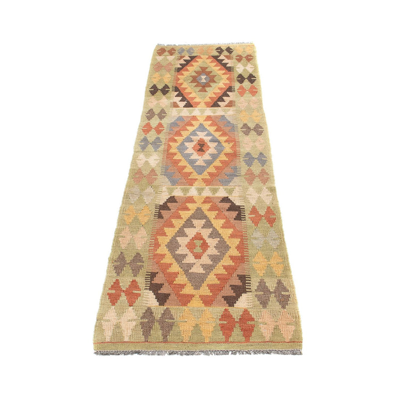 Tapis de couloir Tapis Kelim - Splash - 194 x 48 cm - multicolore