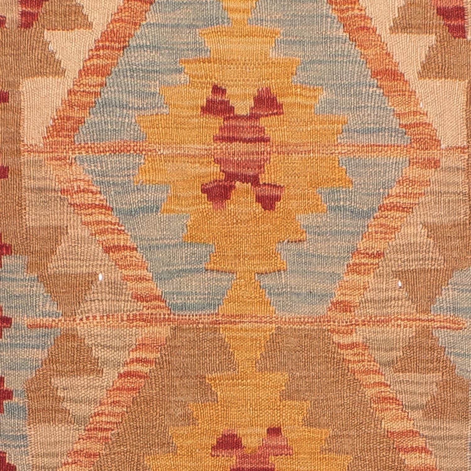 Tapis de couloir Tapis Kelim - Splash - 389 x 81 cm - multicolore