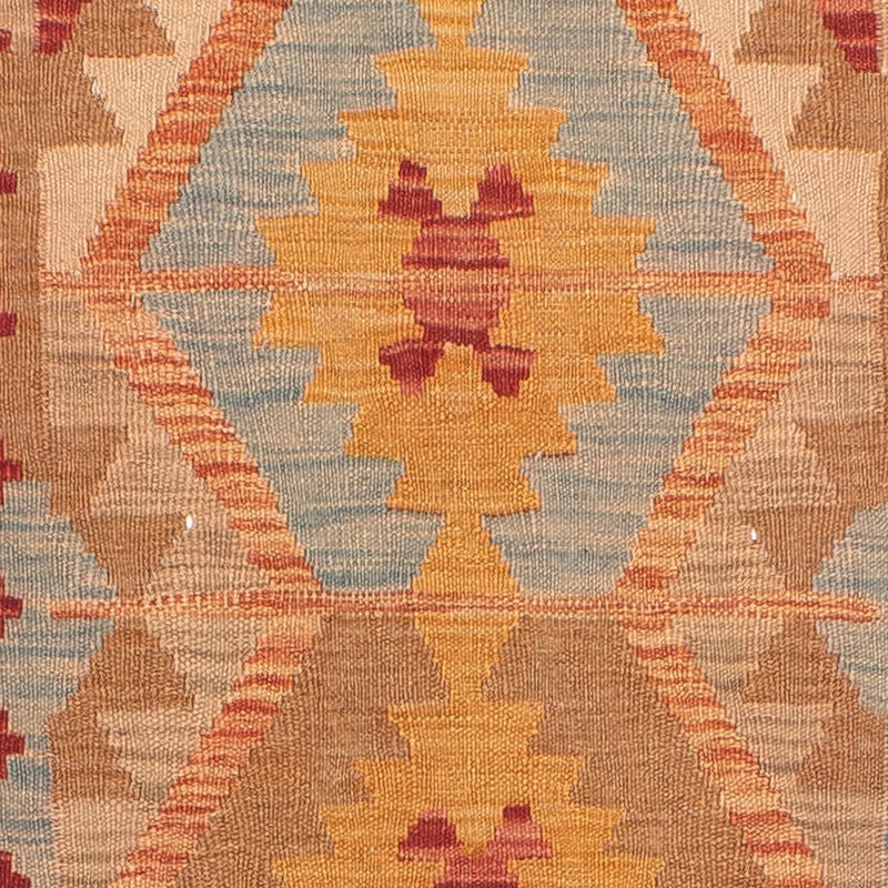 Tapis de couloir Tapis Kelim - Splash - 389 x 81 cm - multicolore