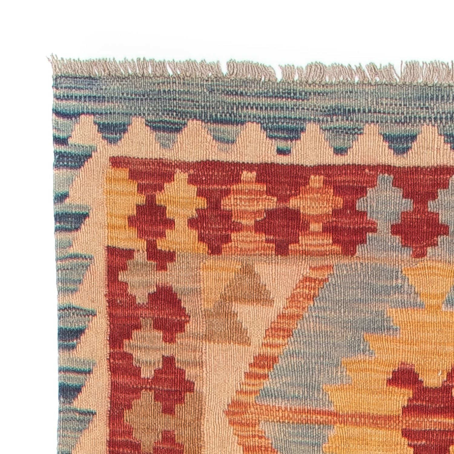 Tapis de couloir Tapis Kelim - Splash - 389 x 81 cm - multicolore