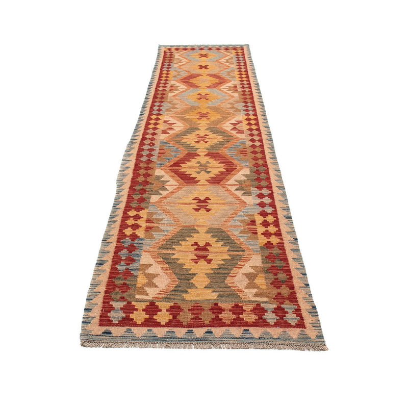 Tapis de couloir Tapis Kelim - Splash - 389 x 81 cm - multicolore